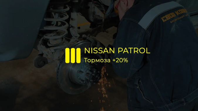Тормоза на Patrol + 20% к эффективности!
