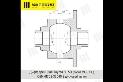 Блокировка дифференциала Блокка™ Toyota 